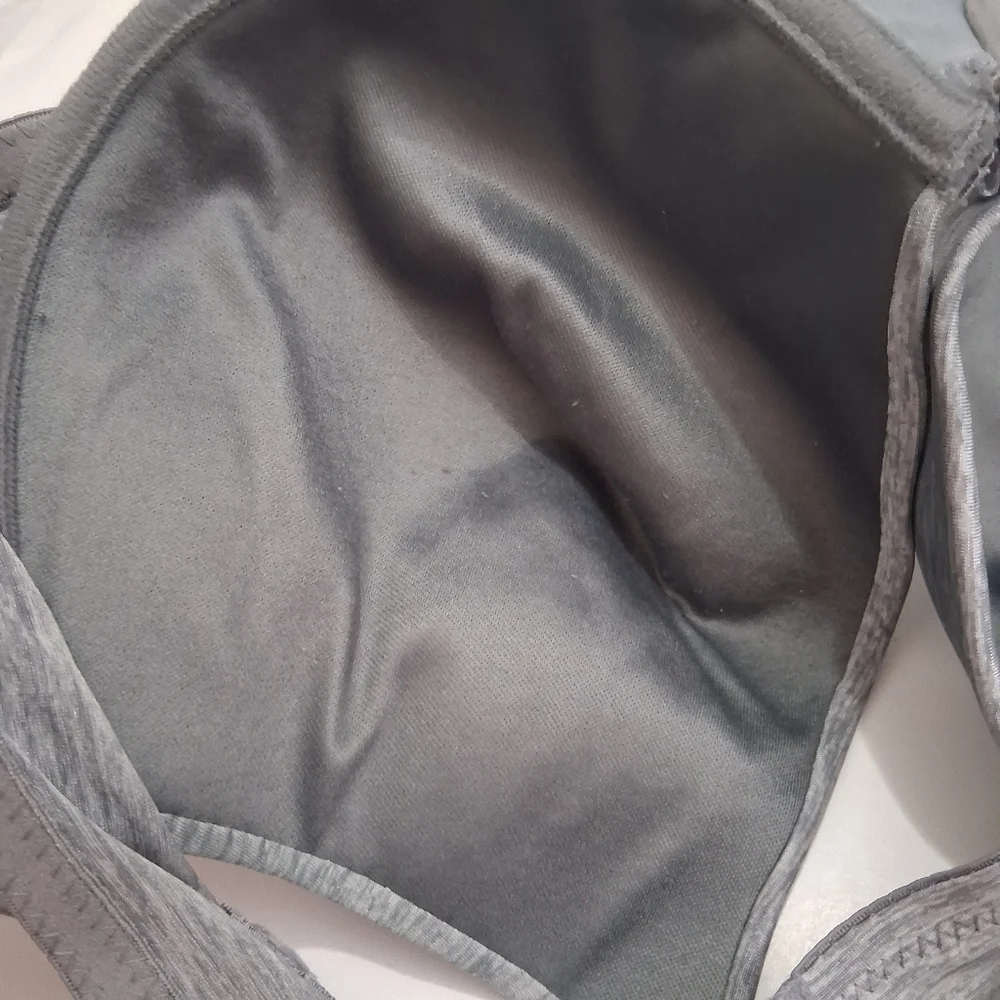 38D Silver Gray Padded Wired Bra